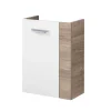 Fackelmann Gäste-WC Waschtischunterschrank links SBC 440 x 600 x 243 mm Steinesche/Weiß