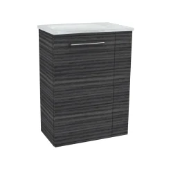 Fackelmann Gäste-WC Waschtischunterschrank links SBC 440 x 600 x 243 mm DarkOak