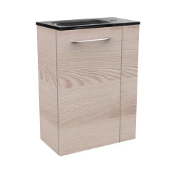 Fackelmann Gäste-WC Waschtischunterschrank links SBC 440 x 600 x 243 mm Alaska-Esche