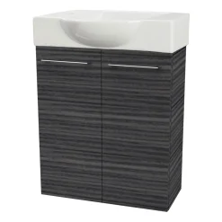 Fackelmann Gäste-WC Waschtischunterschrank SBC 520 x 600 x 243 mm DarkOak