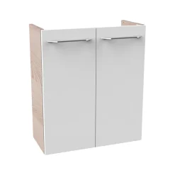 Fackelmann Gäste-WC Waschtischunterschrank SBC 520 x 600 x 243 mm Alaska-Esche/Weiß