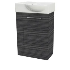 Fackelmann Gäste-WC Waschtischunterschrank rechts SBC 440 x 600 x 243 mm DarkOak