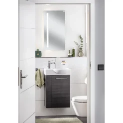 Fackelmann Gäste-WC Waschtischunterschrank rechts SBC 440 x 600 x 243 mm DarkOak