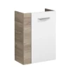 Fackelmann Gäste-WC Waschtischunterschrank rechts SBC 440 x 600 x 243 mm Steinesche/Weiß