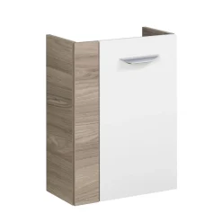 Fackelmann Gäste-WC Waschtischunterschrank rechts SBC 440 x 600 x 243 mm Steinesche/Weiß