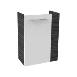 Fackelmann Gäste-WC Waschtischunterschrank links SBC 440 x 600 x 243 mm DarkOak/Weiß