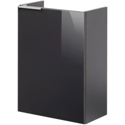 Fackelmann Gäste-WC Waschtischunterschrank rechts SBC 440 x 600 x 243 mm anthrazit/lackiertes Glas Anthrazit