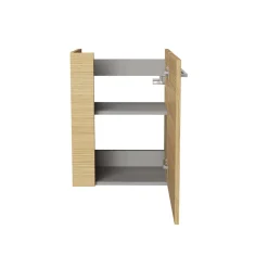 Fackelmann Gäste-WC Waschtischunterschrank rechts SBC 440 x 600 x 243 mm Sandeiche