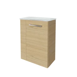 Fackelmann Gäste-WC Waschtischunterschrank rechts SBC 440 x 600 x 243 mm Sandeiche