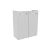Fackelmann Gäste-WC Waschtischunterschrank SBC 520 x 600 x 243 mm Weiß