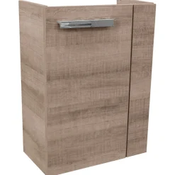 Fackelmann Gäste-WC Waschtischunterschrank links SBC 440 x 600 x 243 mm Graueiche
