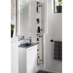 Fackelmann Gäste-WC Waschtischunterschrank links SBC 440 x 600 x 243 mm Weiß