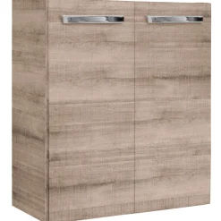 Fackelmann Gäste-WC Waschtischunterschrank SBC 520 x 600 x 243 mm Graueiche