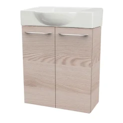 Fackelmann Gäste-WC Waschtischunterschrank SBC 520 x 600 x 243 mm Alaska-Esche