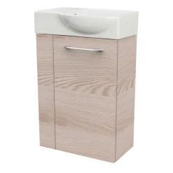 Fackelmann Gäste-WC Waschtischunterschrank rechts SBC 440 x 600 x 243 mm Alaska-Esche