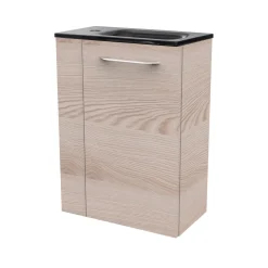Fackelmann Gäste-WC Waschtischunterschrank rechts SBC 440 x 600 x 243 mm Alaska-Esche