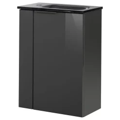 Fackelmann Gäste-WC Waschtischunterschrank rechts SBC 440 x 600 x 243 mm anthrazit