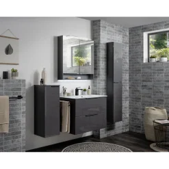 Fackelmann Midischrank LUNA 302 x 826 x 320 mm anthrazit