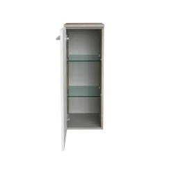 Fackelmann Midischrank links B.Style 302 x 826 x 320 mm Nature Oak/Weiß