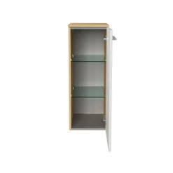 Fackelmann Midischrank rechts B.Style 302 x 826 x 320 mm Sandeiche/Weiß