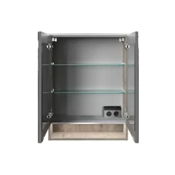 Fackelmann Spiegelschrank B.Style 600 x 812 x 153 mm Nature Oak LED