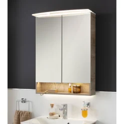 Fackelmann Spiegelschrank B.Style 600 x 812 x 153 mm Nature Oak LED