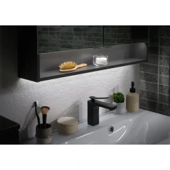 Fackelmann Spiegelschrank LUNA 800 x 793 x 153 mm anthrazit