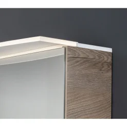 Fackelmann Spiegelschrank B.Style 800 x 812 x 153 mm Nature Oak LED