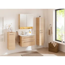 Fackelmann Spiegelschrank B.Style 800 x 812 x 153 mm Sandeiche LED