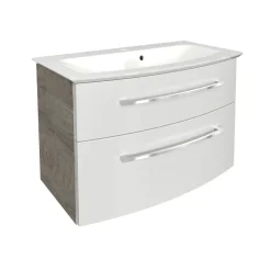 Fackelmann Waschtisch-Set B.Style 832 x 543 x 478 mm Nature Oak/Weiß