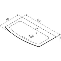 Fackelmann Waschtisch-Set B.Style 832 x 543 x 478 mm Nature Oak/Weiß