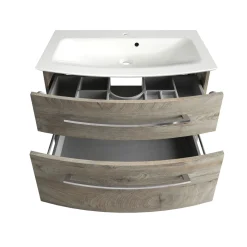 Fackelmann Waschtisch-Set B.Style 832 x 543 x 478 mm Nature Oak