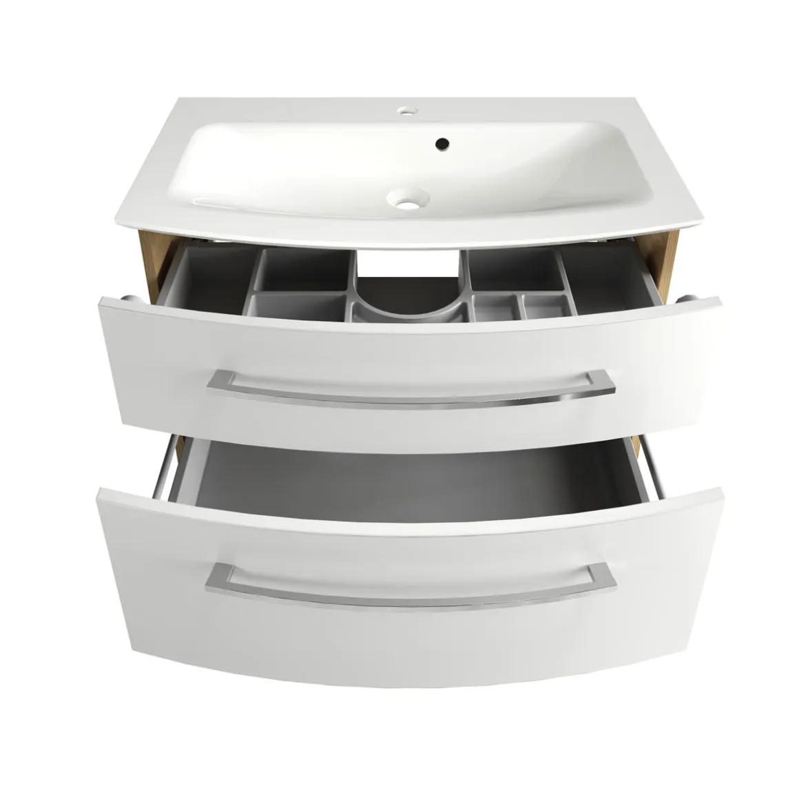 Fackelmann Waschtisch-Set B.Style 832 x 543 x 478 mm Sandeiche/Weiß