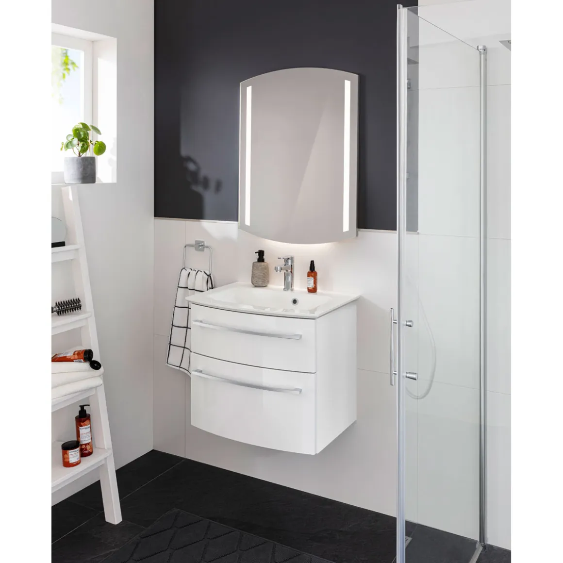 Fackelmann Waschtisch-Set B.Style 632 x 543 x 460 mm Weiß