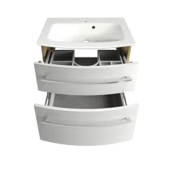 Fackelmann Waschtisch-Set B.Style 632 x 543 x 460 mm Sandeiche/Weiß