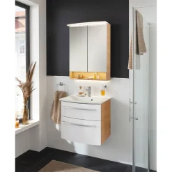 Fackelmann Waschtisch-Set B.Style 632 x 543 x 460 mm Sandeiche/Weiß