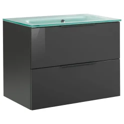 Fackelmann Waschtischunterschrank LUNA 800 x 602 x 488 mm anthrazit