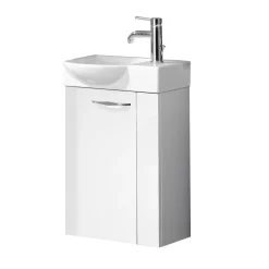 Fackelmann Keramik-Waschbecken für Gäste-WC 45 x 11 x 32 weiß