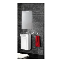 Fackelmann Keramik-Waschbecken für Gäste-WC 45 x 11 x 32 weiß
