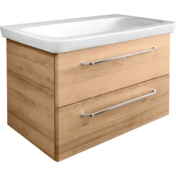 Fackelmann Keramik-Waschtisch Milano 88,5 x 17 x 54,5 cm weiß