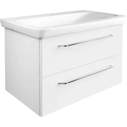 Fackelmann Keramik-Waschtisch Milano 88,5 x 17 x 54,5 cm weiß