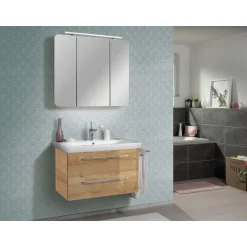 Fackelmann Keramik-Waschtisch Milano 88,5 x 17 x 54,5 cm weiß