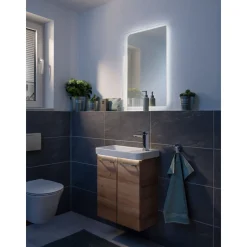 Fackelmann Keramik-Waschtisch 55,5 x 16 x 30 cm weiß