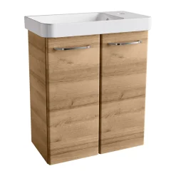 Fackelmann Keramik-Waschtisch 55,5 x 16 x 30 cm weiß