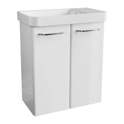 Fackelmann Keramik-Waschtisch 55,5 x 16 x 30 cm weiß