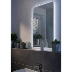 Fackelmann LED-Spiegel Milano 55 x 80 x 3 cm austauschbare LED-Bänder