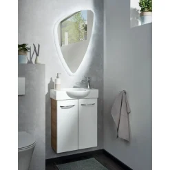 Fackelmann LED-Spiegel Organic 55,5 x 89 x 3 cm inkl Befestigungsmaterial