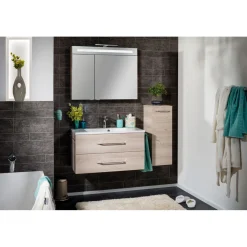 Fackelmann Midischrank B.clever 30,5 x 81 x 32 cm Alaska-Esche