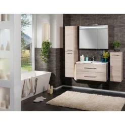 Fackelmann Midischrank B.clever 30,5 x 81 x 32 cm Alaska-Esche