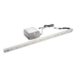 Fackelmann Waschbeckenbeleuchtung BackLight 45 x 1,5 x 1,5 cm grau inkl Bewegungsmelder